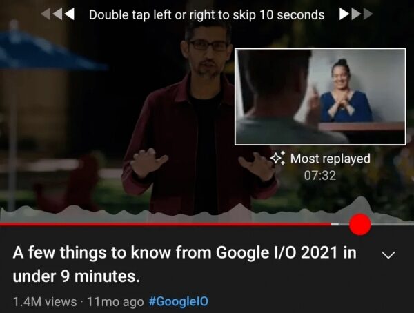 YouTube будет показывать график популярных моментов в видеороликах