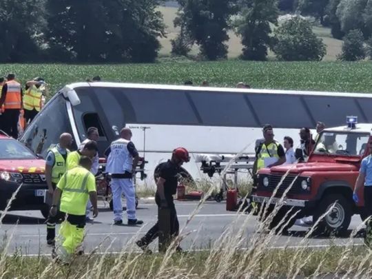 Автобус із українцями розбився у Франції, є жертви
