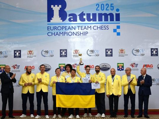 Чоловіча збірна України вдруге в&nbsp;історії стала чемпіоном Європи з&nbsp;шахів (фото)