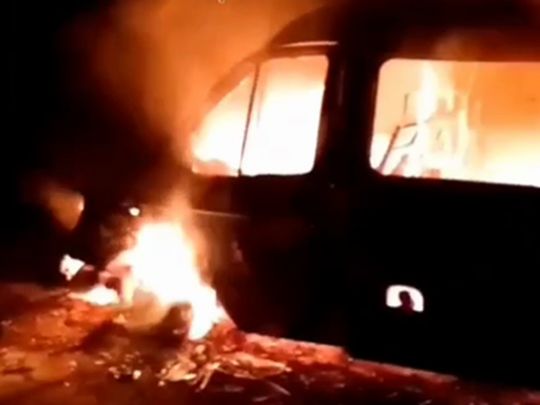 Ворог тричі вдарив по&nbsp;Запоріжжю: є&nbsp;влучання в&nbsp;заклад освіти&nbsp;&mdash; місто охопили пожежі (відео)