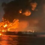 У Середземному морі після ймовірної атаки дронів загорівся танкер російського тіньового флоту, який транспортував газ до Китаю, — ЗМІ